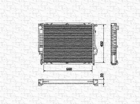 Magneti Marelli 350213431000 - Radiators, Motora dzesēšanas sistēma autodraugiem.lv