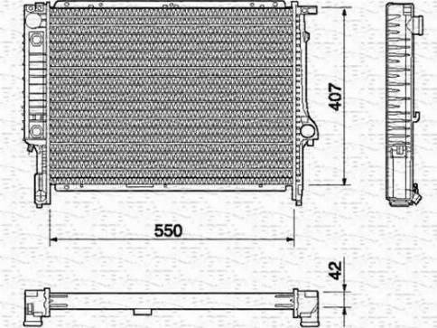 Magneti Marelli 350213433000 - Radiators, Motora dzesēšanas sistēma autodraugiem.lv