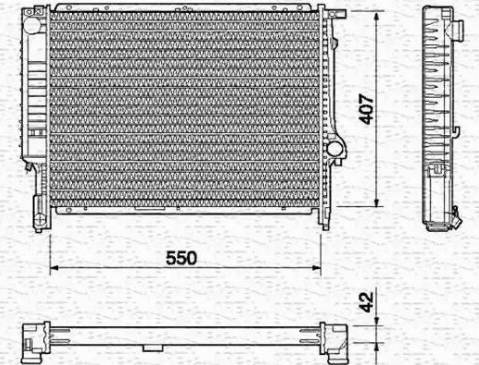 Magneti Marelli 350213432000 - Radiators, Motora dzesēšanas sistēma autodraugiem.lv