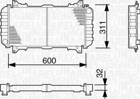 Magneti Marelli 350213479000 - Radiators, Motora dzesēšanas sistēma autodraugiem.lv