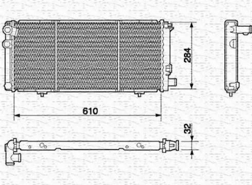 Magneti Marelli 350213595000 - Radiators, Motora dzesēšanas sistēma autodraugiem.lv