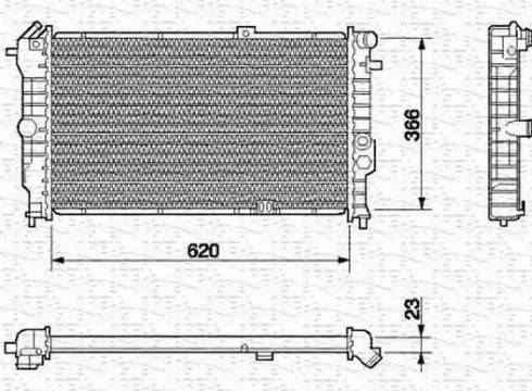 Magneti Marelli 350213590000 - Radiators, Motora dzesēšanas sistēma autodraugiem.lv