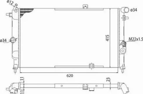 Magneti Marelli 350213591003 - Radiators, Motora dzesēšanas sistēma autodraugiem.lv