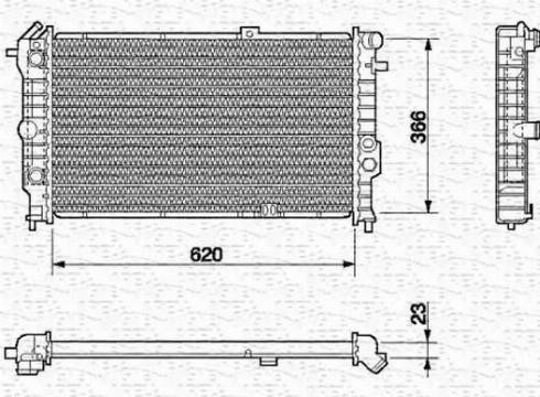 Magneti Marelli 350213592000 - Radiators, Motora dzesēšanas sistēma autodraugiem.lv