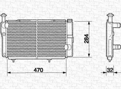 Magneti Marelli 350213597000 - Radiators, Motora dzesēšanas sistēma autodraugiem.lv