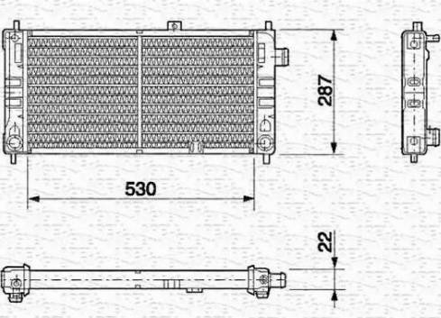 Magneti Marelli 350213561000 - Radiators, Motora dzesēšanas sistēma autodraugiem.lv