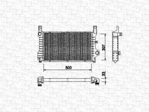 Magneti Marelli 350213511000 - Radiators, Motora dzesēšanas sistēma autodraugiem.lv