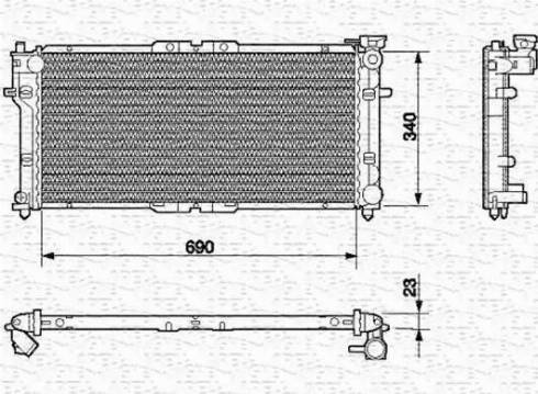 Magneti Marelli 350213518000 - Radiators, Motora dzesēšanas sistēma autodraugiem.lv