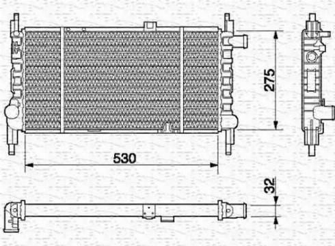 Magneti Marelli 350213589000 - Radiators, Motora dzesēšanas sistēma autodraugiem.lv