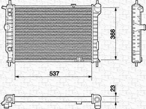 Magneti Marelli 350213586000 - Radiators, Motora dzesēšanas sistēma autodraugiem.lv