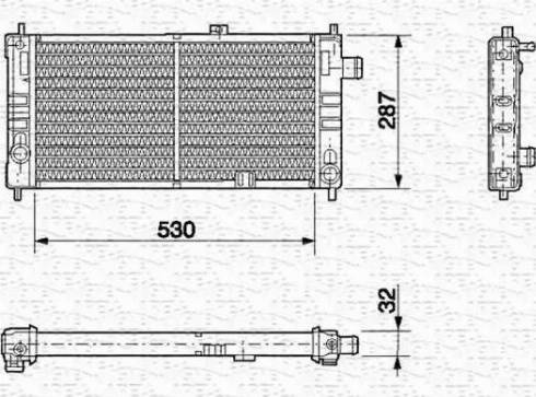 Magneti Marelli 350213581000 - Radiators, Motora dzesēšanas sistēma autodraugiem.lv