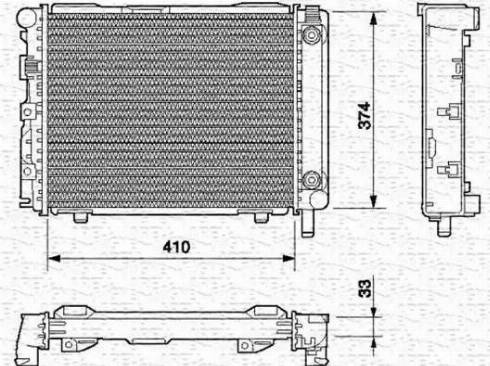 Magneti Marelli 350213537000 - Radiators, Motora dzesēšanas sistēma autodraugiem.lv