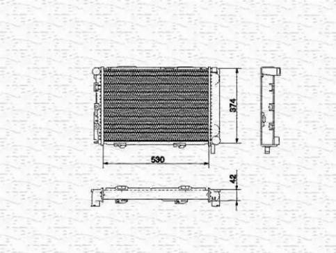 Magneti Marelli 350213529000 - Radiators, Motora dzesēšanas sistēma autodraugiem.lv