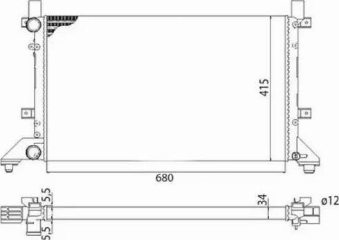 Magneti Marelli 350213521003 - Radiators, Motora dzesēšanas sistēma autodraugiem.lv