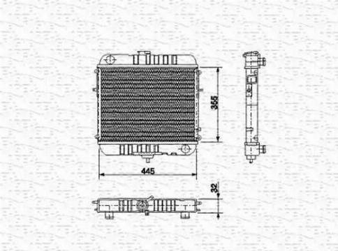 Magneti Marelli 350213573000 - Radiators, Motora dzesēšanas sistēma autodraugiem.lv