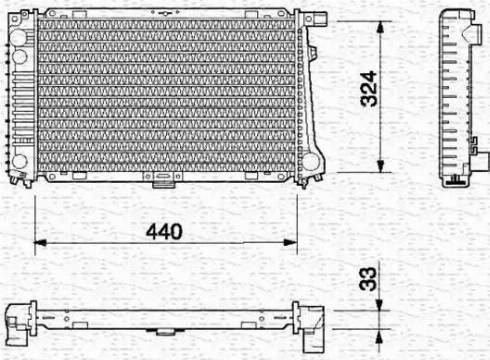 Magneti Marelli 350213695000 - Radiators, Motora dzesēšanas sistēma autodraugiem.lv