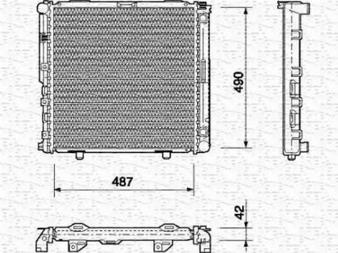 Magneti Marelli 350213690000 - Radiators, Motora dzesēšanas sistēma autodraugiem.lv