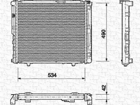 Magneti Marelli 350213691000 - Radiators, Motora dzesēšanas sistēma autodraugiem.lv