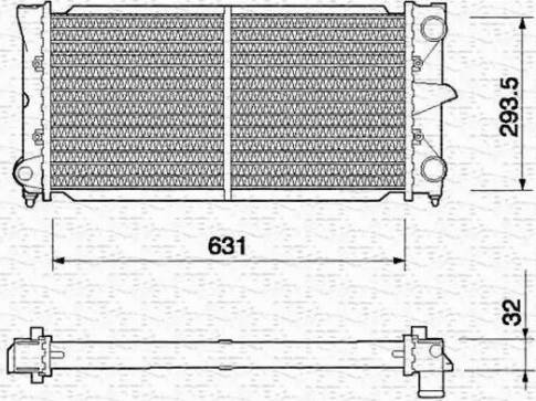 Magneti Marelli 350213648000 - Radiators, Motora dzesēšanas sistēma autodraugiem.lv