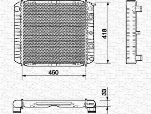 Magneti Marelli 350213659000 - Radiators, Motora dzesēšanas sistēma autodraugiem.lv