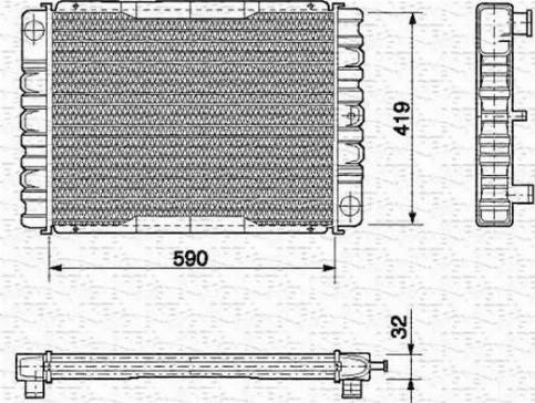 Magneti Marelli 350213658000 - Radiators, Motora dzesēšanas sistēma autodraugiem.lv