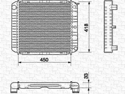 Magneti Marelli 350213657000 - Radiators, Motora dzesēšanas sistēma autodraugiem.lv