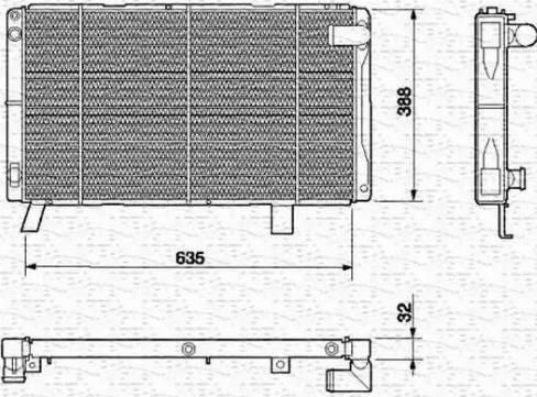 Magneti Marelli 350213601000 - Radiators, Motora dzesēšanas sistēma autodraugiem.lv