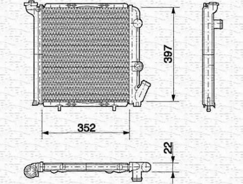 Magneti Marelli 350213614000 - Radiators, Motora dzesēšanas sistēma autodraugiem.lv