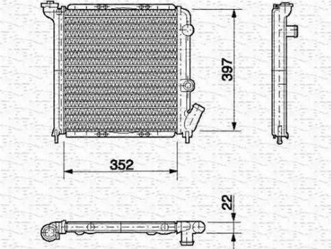 Magneti Marelli 350213613000 - Radiators, Motora dzesēšanas sistēma autodraugiem.lv