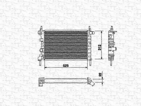 Magneti Marelli 350213684000 - Radiators, Motora dzesēšanas sistēma autodraugiem.lv