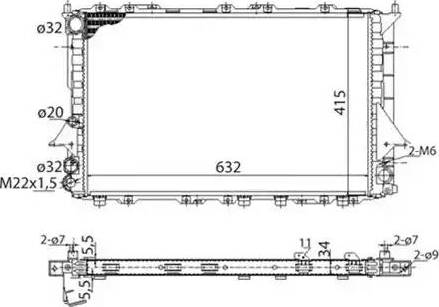 Magneti Marelli 350213688003 - Radiators, Motora dzesēšanas sistēma autodraugiem.lv