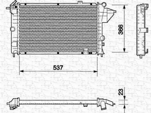 Magneti Marelli 350213682000 - Radiators, Motora dzesēšanas sistēma autodraugiem.lv