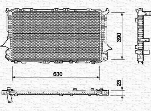 Magneti Marelli 350213687000 - Radiators, Motora dzesēšanas sistēma autodraugiem.lv