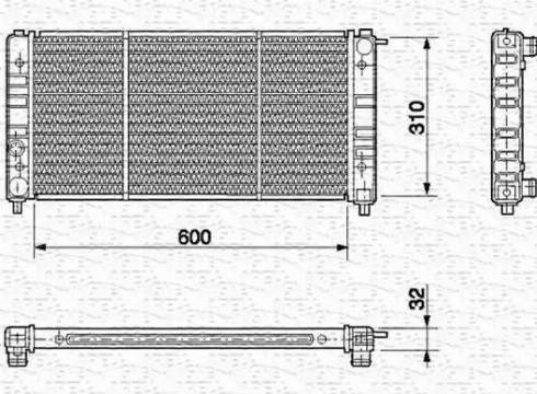 Magneti Marelli 350213636000 - Radiators, Motora dzesēšanas sistēma autodraugiem.lv