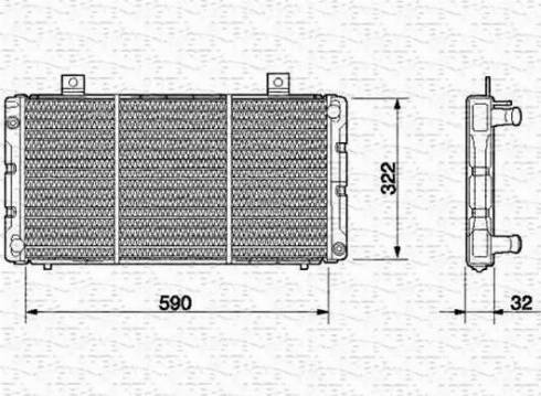 Magneti Marelli 350213629000 - Radiators, Motora dzesēšanas sistēma autodraugiem.lv