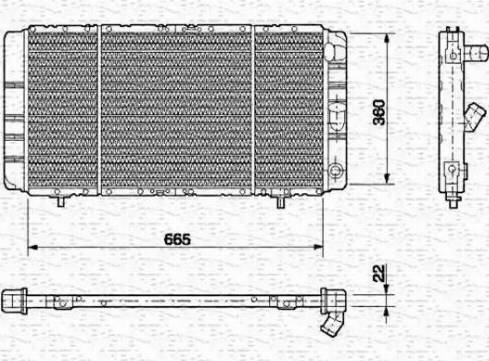 Magneti Marelli 350213624000 - Radiators, Motora dzesēšanas sistēma autodraugiem.lv