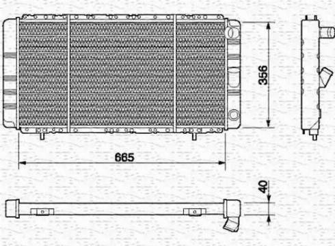 Magneti Marelli 350213626000 - Radiators, Motora dzesēšanas sistēma autodraugiem.lv