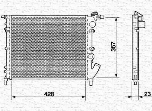 Magneti Marelli 350213621000 - Radiators, Motora dzesēšanas sistēma autodraugiem.lv