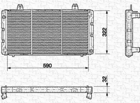 Magneti Marelli 350213628000 - Radiators, Motora dzesēšanas sistēma autodraugiem.lv