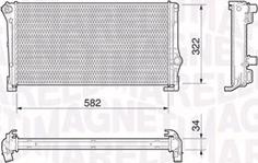 Magneti Marelli 350213199000 - Radiators, Motora dzesēšanas sistēma autodraugiem.lv