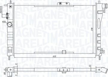 Magneti Marelli 350213199800 - Radiators, Motora dzesēšanas sistēma autodraugiem.lv