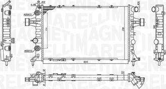 Magneti Marelli 350213194600 - Radiators, Motora dzesēšanas sistēma autodraugiem.lv