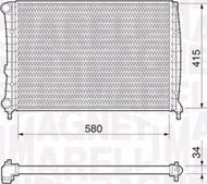 Magneti Marelli 350213194000 - Radiators, Motora dzesēšanas sistēma autodraugiem.lv