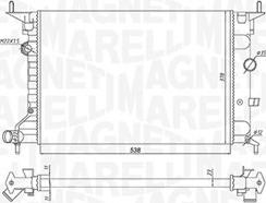 Magneti Marelli 350213194800 - Radiators, Motora dzesēšanas sistēma autodraugiem.lv