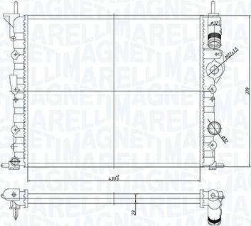 Magneti Marelli 350213194700 - Radiators, Motora dzesēšanas sistēma autodraugiem.lv