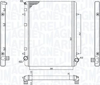 Magneti Marelli 350213195900 - Radiators, Motora dzesēšanas sistēma autodraugiem.lv