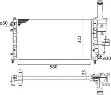 Magneti Marelli 350213195003 - Radiators, Motora dzesēšanas sistēma autodraugiem.lv