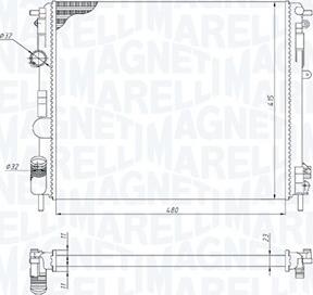 Magneti Marelli 350213195200 - Radiators, Motora dzesēšanas sistēma autodraugiem.lv