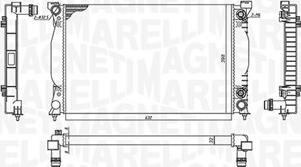 Magneti Marelli 350213196500 - Radiators, Motora dzesēšanas sistēma autodraugiem.lv