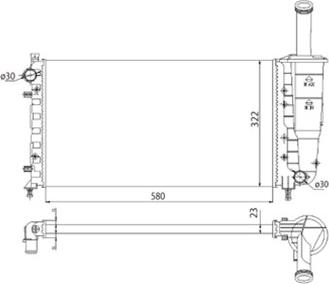 Magneti Marelli 350213196003 - Radiators, Motora dzesēšanas sistēma autodraugiem.lv